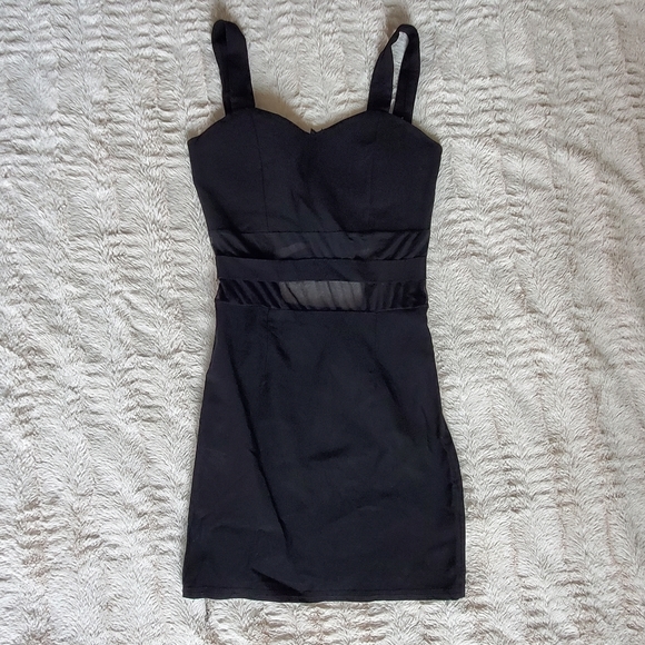 BODYCON LITTLE BLACK DRESS - Picture 1 of 2